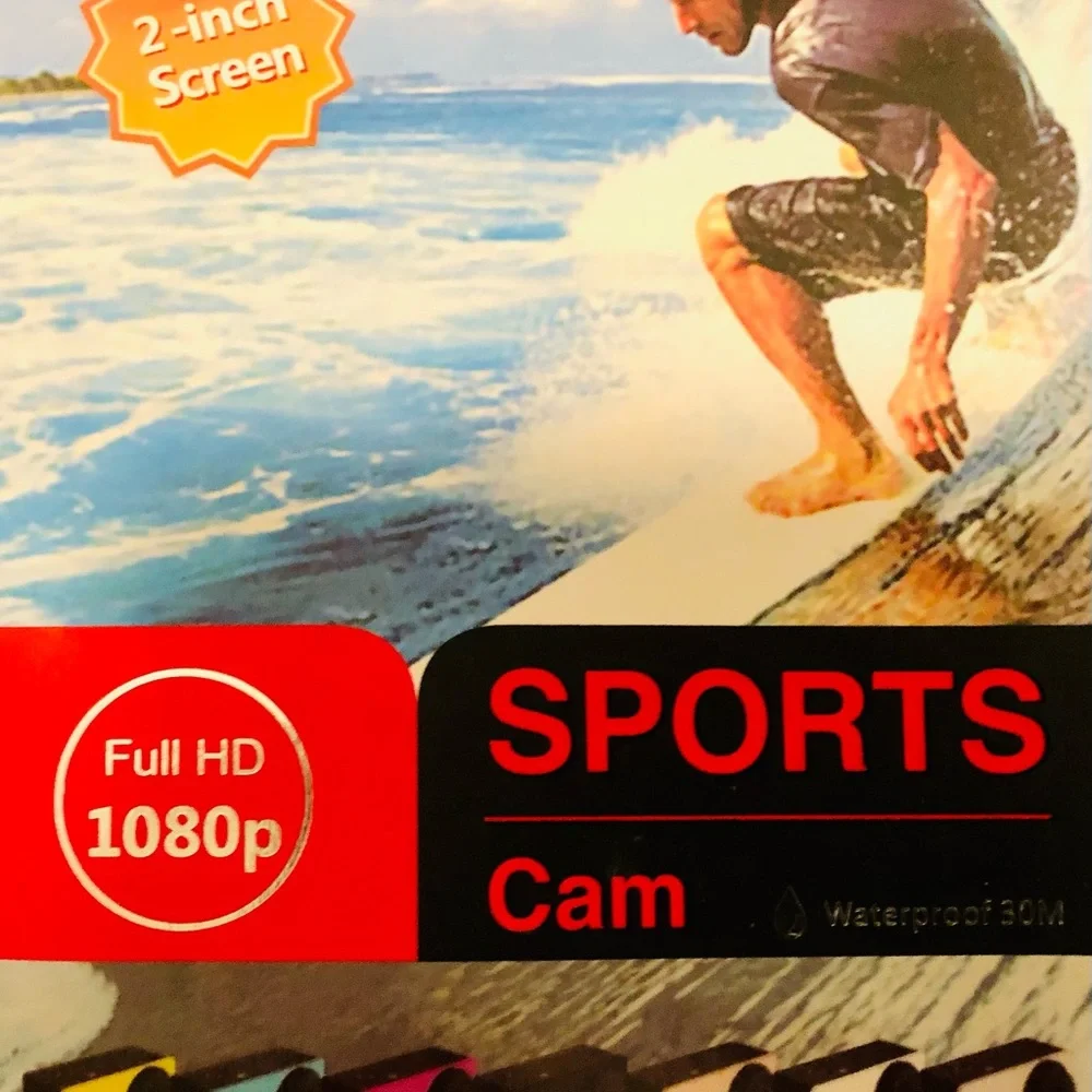 Go pro style waterproof sports camera! For 1080p digital recording.